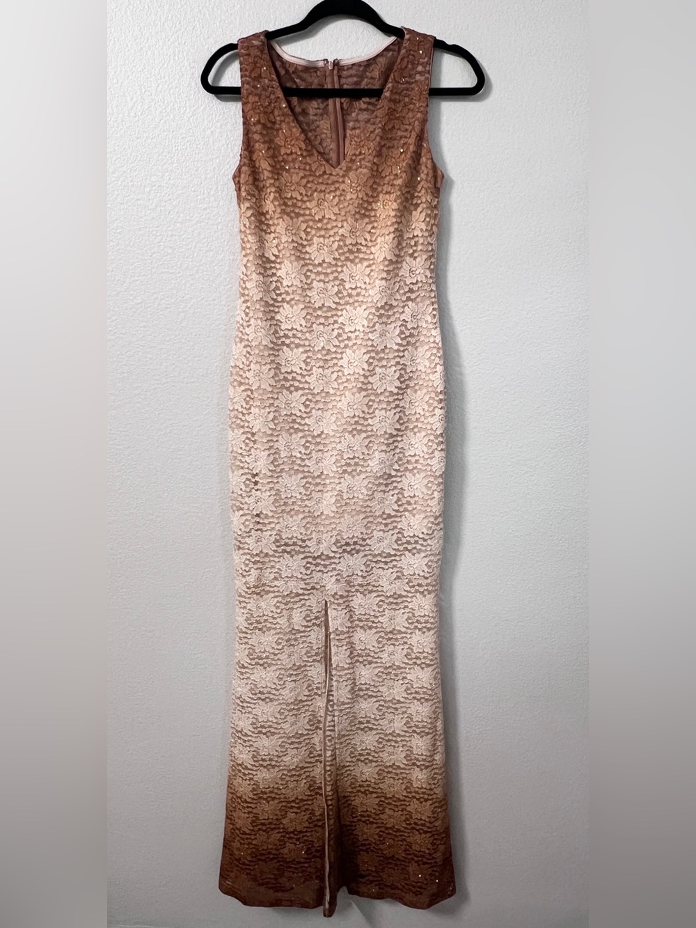Marina Ombre Lace Formal Gown